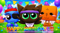Sprunki characters at a birthday party