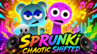 Corrupted Sprunki characters in the Chaotic Shifted mod