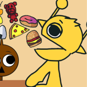 Simon from Sprunki in the Feed Simon spin-off