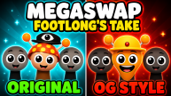 Swapped Sprunki characters in Footlong's Megaswap