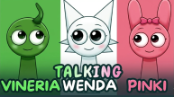 Vineria, Wenda and Pinki from Sprunki